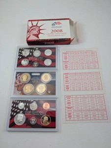 2008 United States Mint Proof Coin Sets Estate Collection