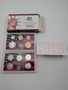 2002 United States Mint Silver Proof Sets (Lot of 2)