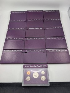 Estate Collection of 16 United States Mint Proof Sets