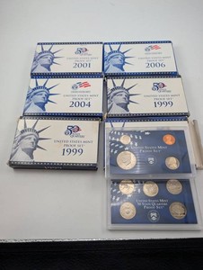 Estate Collection United States Mint Proof Sets (Lot of 5)