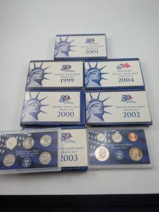 Estate Collection United States Mint Proof Sets 1999-2004 (Lot of 6)