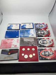 Estate Collection of United States Mint Coin Sets & Quarter Collections (Lot of 12)