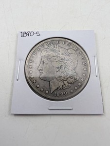 1890 United States Morgan Silver Dollar From Estate Collection
