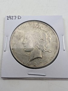 1927-D Peace Silver Dollar From an Estate Collection