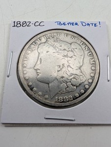 1882-CC Morgan Silver Dollar