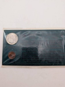 Estate Kennedy And Lincoln Coin Display With 1963 Penny