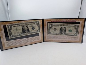 Estate Framed 1957 B Silver Certificate And 1963 B Federal Reserve Note (Lot of 2)