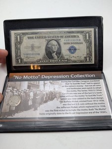 1935A Silver Certificate & Buffalo Nickel No Motto Depression Collection