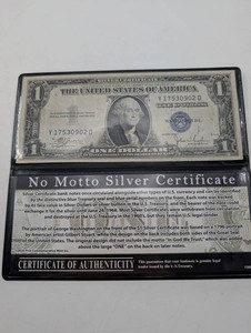 Estate 1935C $1 Silver Certificate Display - Serial Y17530902D
