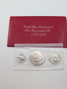 Estate United States Bicentennial Silver Uncirculated Set 1776-1976 (Lot of 3)