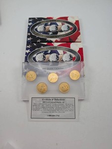 2002 Gold Layered Quarter Set