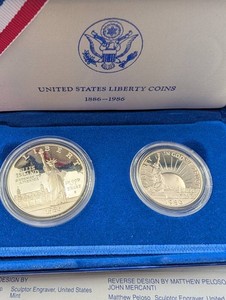 1986 United States Liberty Coins 2-Piece Set