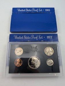 Estate 1971 United States Proof Set And 1983 Proof Set Packaging (Lot of 2)