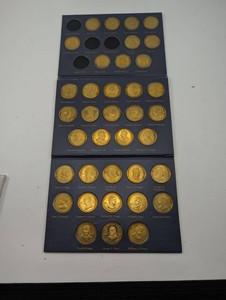 Estate Lot of 37 Presidential Commemorative Coins in Album