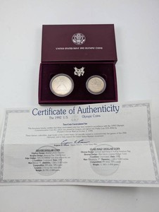 1992 U.S. Mint Olympic Two-Coin Estate Collection