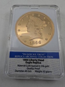 Estate 1866 Liberty Head Eagle Replica