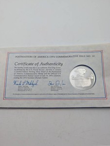 Estate Postmasters of America 1976 Commemorative Medals & Postal Material