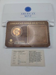 American Mint 1848 Gold Heritage 24K Gold-Layered Replica