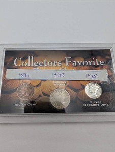 Estate Collection of 3 U.S. Coins - 1891, 1903 & 1935