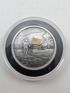 Estate Moon Landing Cosmic Vault Gold And Silver Coin