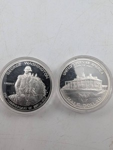 George Washington 250th Anniversary 1982 Half Dollar Coins (Lot of 2)