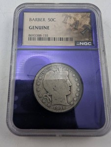 Estate NGC Genuine 1906 Barber 50C Coin