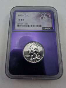 1959 Washington Quarter NGC PF 68