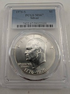 Estate 1976-S Silver Eisenhower Dollar PCGS MS67