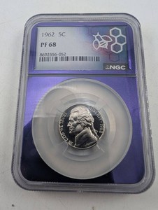 1962 Jefferson Nickel NGC PF 68 (Estate Collection)