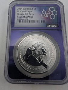 Estate 2024 Great Britain GBP2 Lion and Eagle NGC PF69 Coin