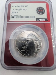 NGC MS 65 1776-2026 D 50C Enduring Liberty Half Dollar