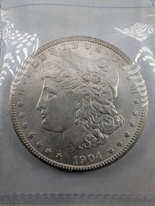 1904 Morgan Silver Dollar From Estate Collection