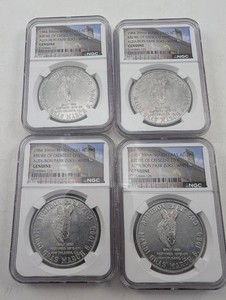 Estate Collection 4 1984 Mardi Gras Aluminum Medals, NGC Encapsulated