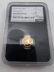 Estate 2026 Niue $1 Pteranodon Reverse PF70 NGC Coin