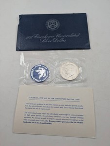 1973 Eisenhower Uncirculated 40% Silver Dollar Estate Lot