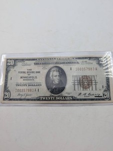 Estate 1929 Series $20 Federal Reserve Note