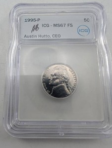 1995-P Jefferson Nickel ICG MS67 FS (Estate Collection)