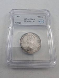 1922 Australian Florin, ICG EF45, KM#27