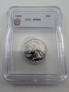 Estate 1965 Washington Quarter ICG MS66