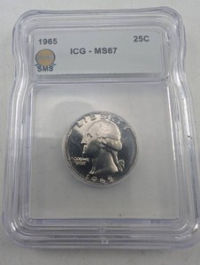 Estate 1965 Washington Quarter 25C ICG-MS67