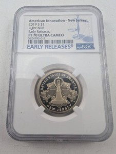 Estate 2019 S $1 American Innovation New Jersey PF70 Ultra Cameo