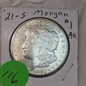 1921S Morgan $1 AU