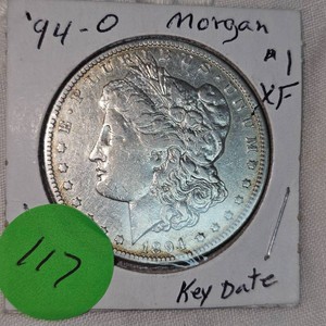 1894O Morgan Dollar $1 XF, Key Date