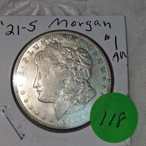 1921S Morgan $1 AU