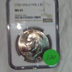 1776-1976 D Type 2 Ike $ NGC MS65
