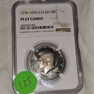 1776-1976 S Kennedy 50c Clad, NGCPF67 Cameo