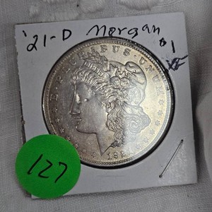 1921D Morgan Dollar $1 XF