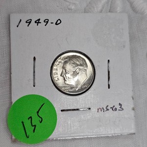 1949D Roosevelt 10c MS63