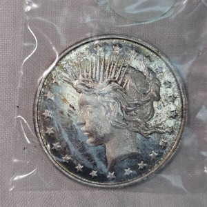 1oz Silver, Lady Peace Trade $1