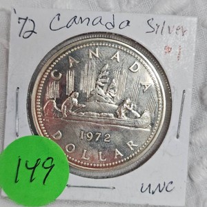 1972 Canada Silver $1, UNC